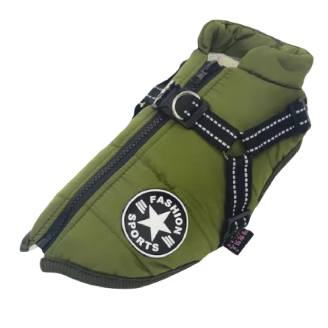 Cozy Winter Dog Jacket – Fleece, Waterproof, Harness-Ready for Small Breeds