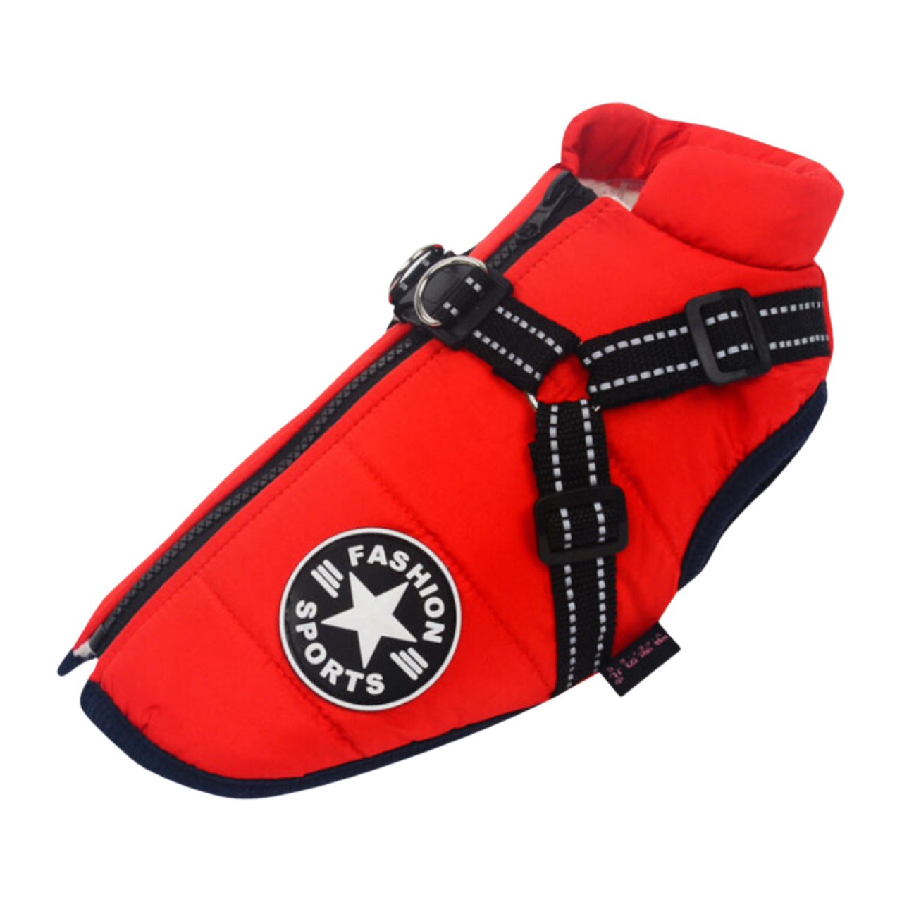 Cozy Winter Dog Jacket – Fleece, Waterproof, Harness-Ready for Small Breeds
